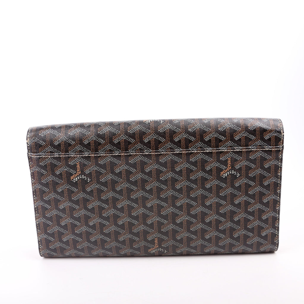 Goyardine Monte Carlo Bois Clutch Black