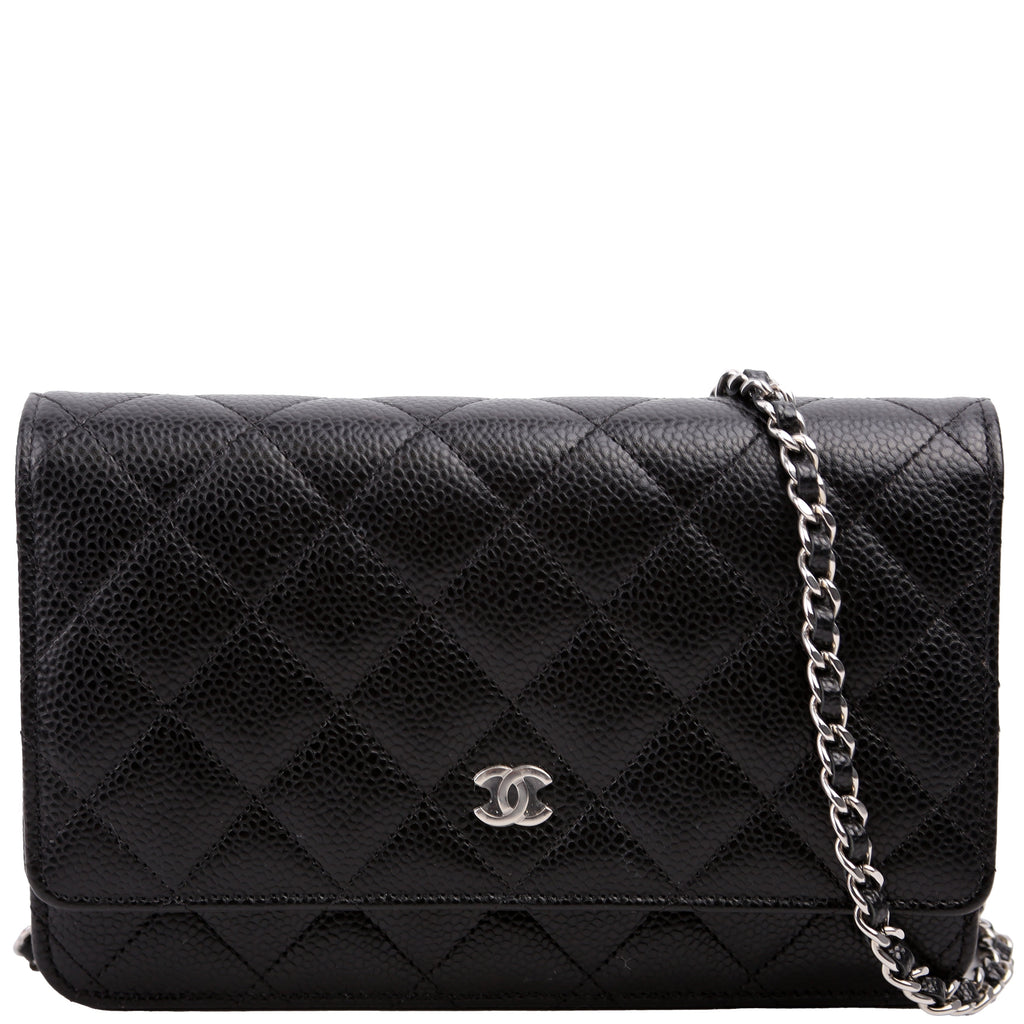 WOC Classic Quilted Caviar RFID Black
