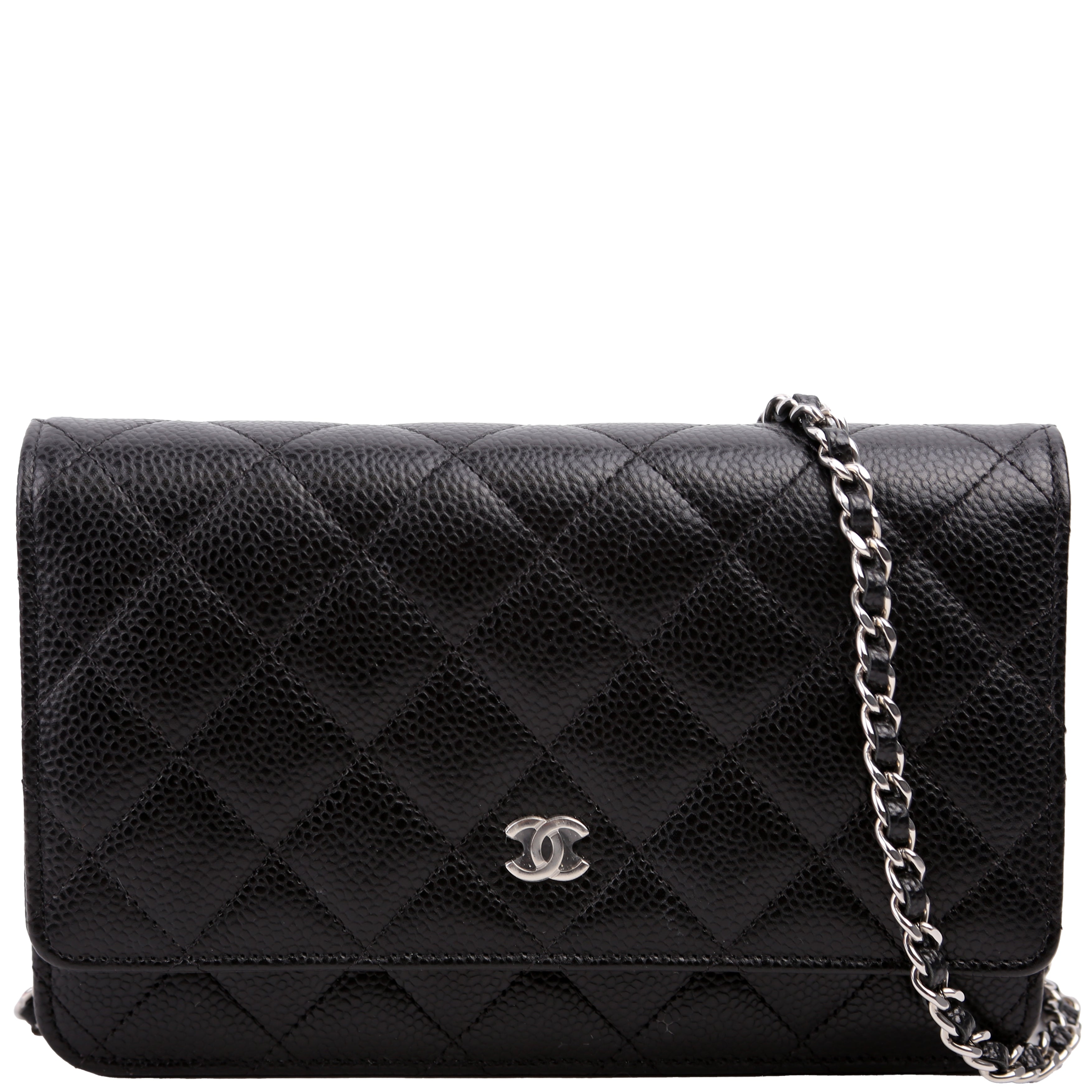 WOC Classic Quilted Caviar RFID Black
