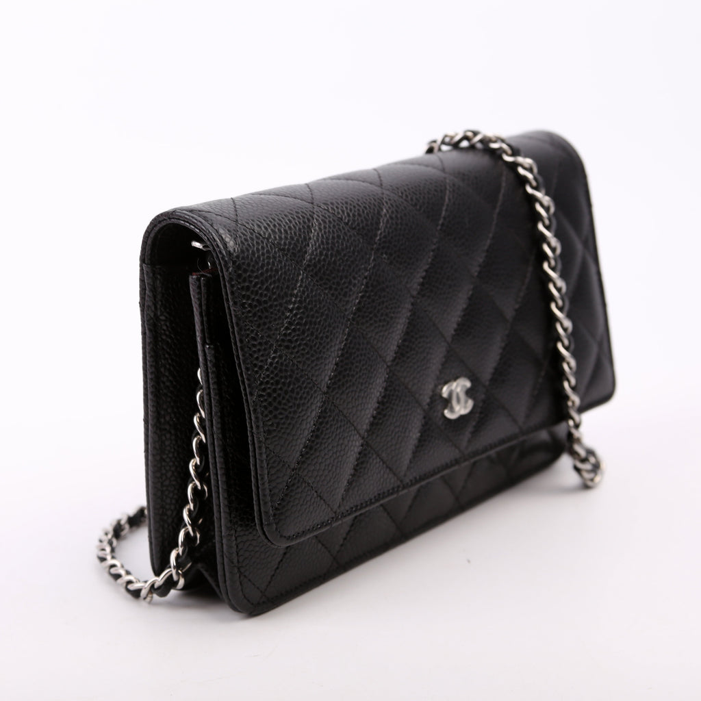 WOC Classic Quilted Caviar RFID Black