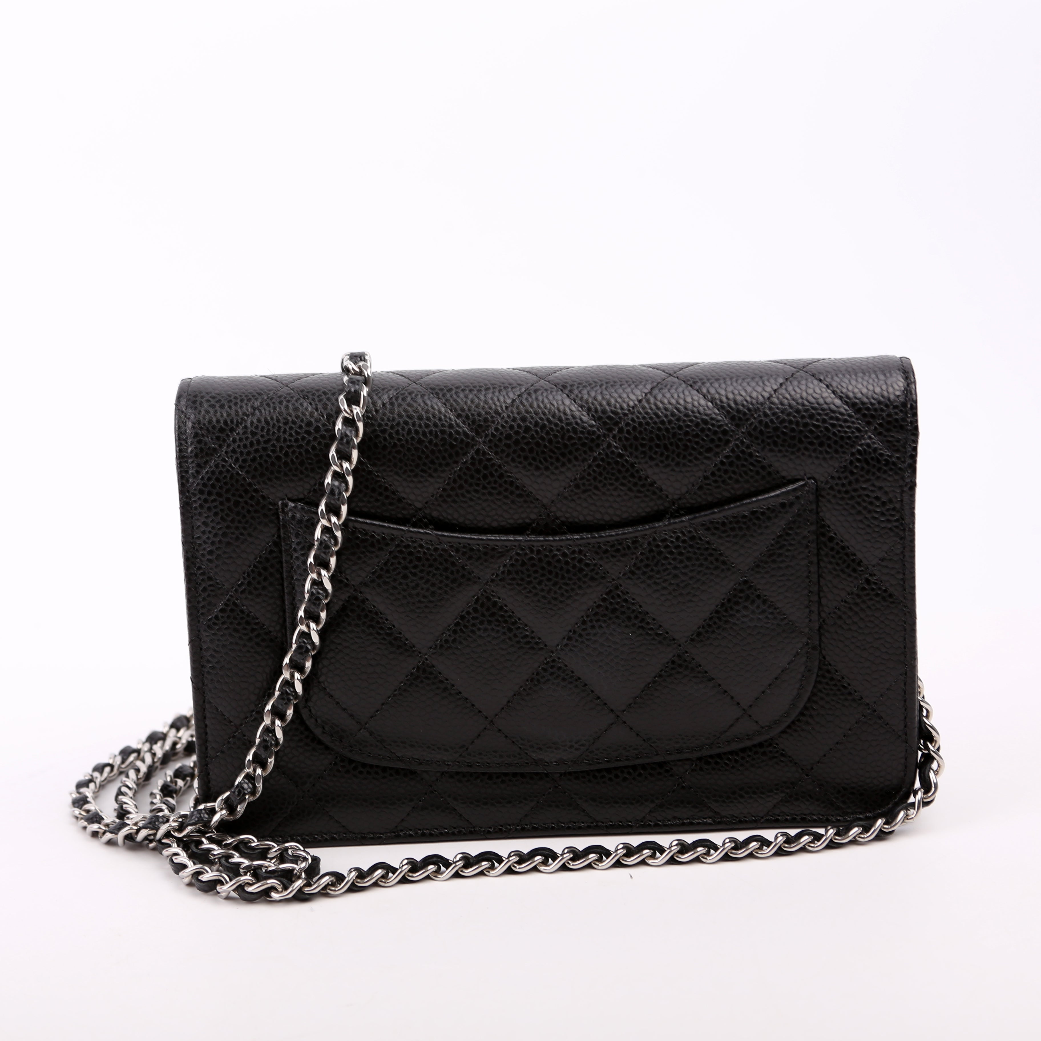 WOC Classic Quilted Caviar RFID Black