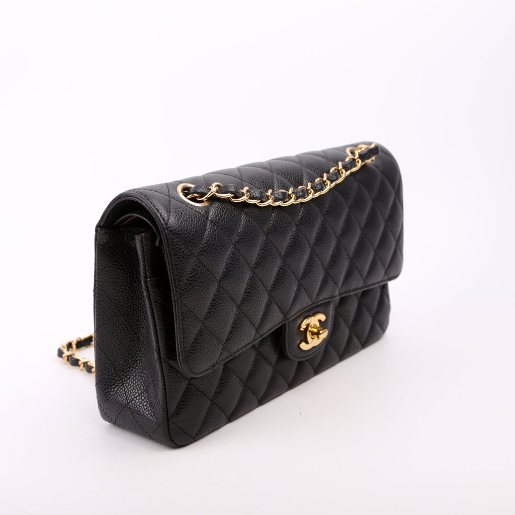 Classic Flap Medium Caviar 29M Black