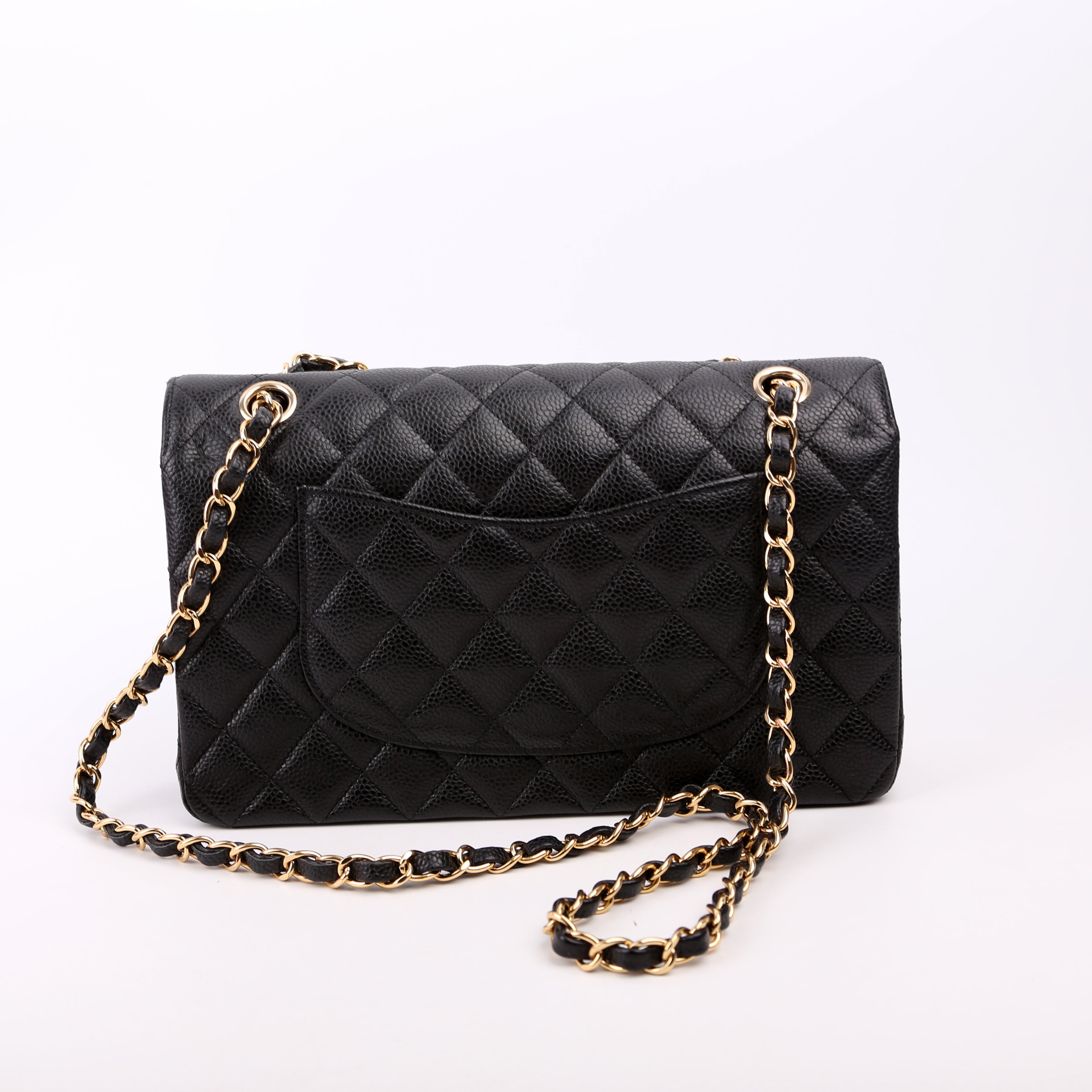 Classic Flap Medium Caviar 29M Black