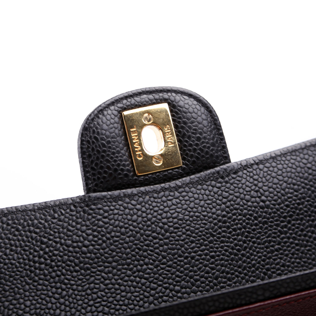Classic Flap Medium Caviar 29M Black