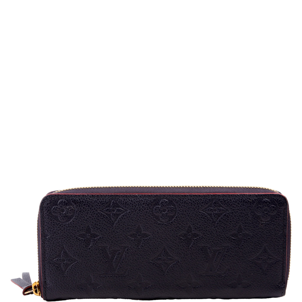Clemence Wallet Empreinte Blue/Red