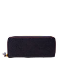 Clemence Wallet Empreinte Blue/Red
