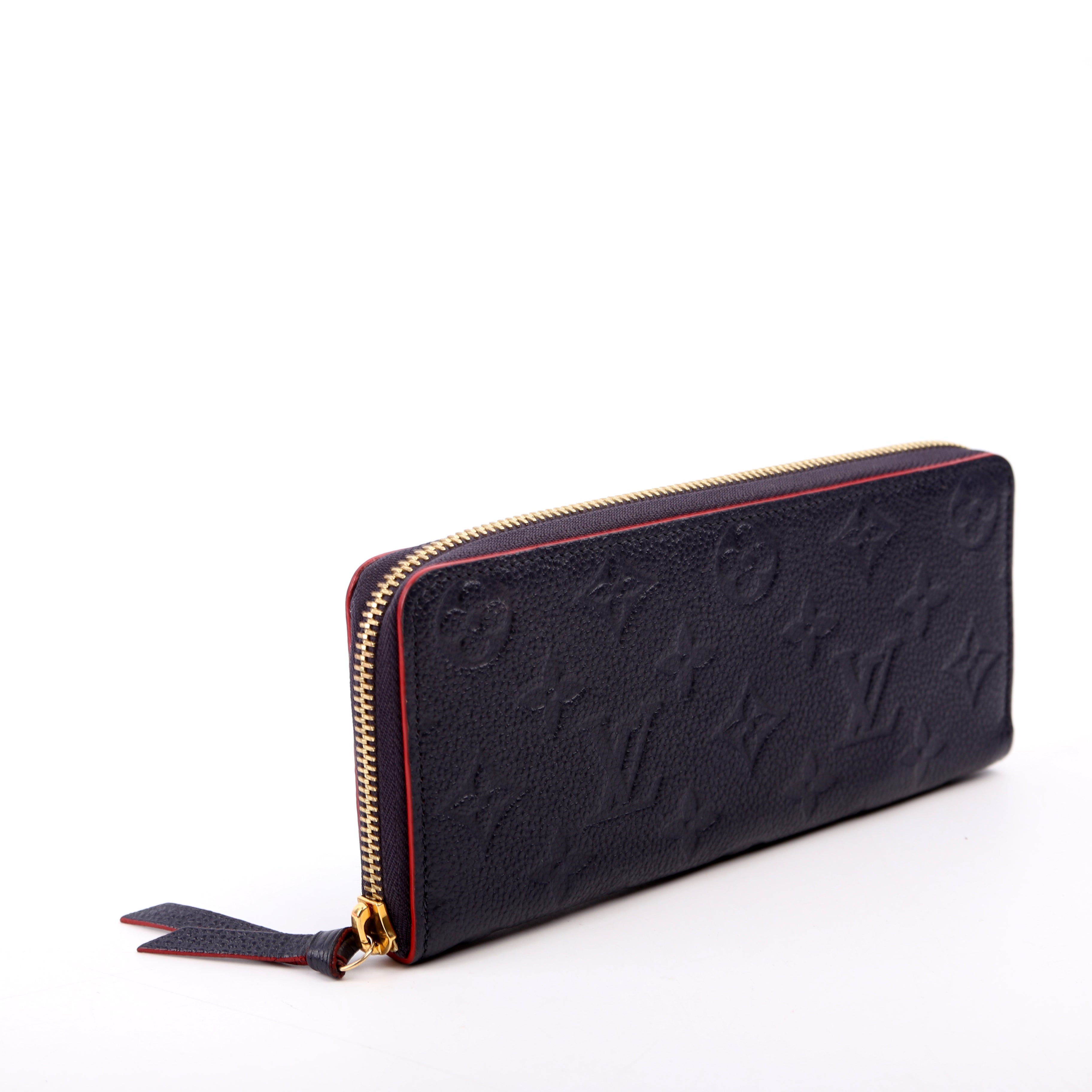 Clemence Wallet Empreinte Blue/Red