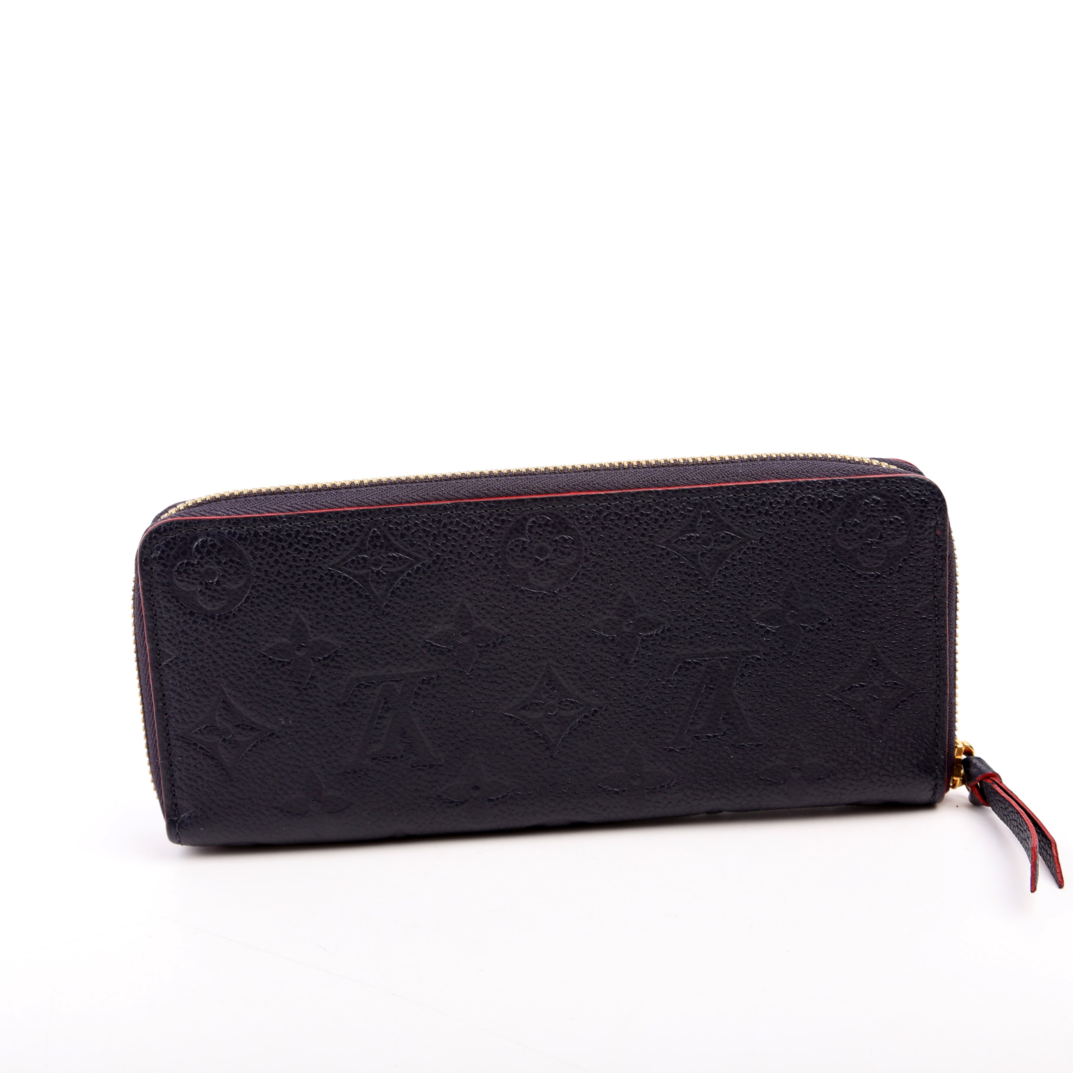 Clemence Wallet Empreinte Blue/Red