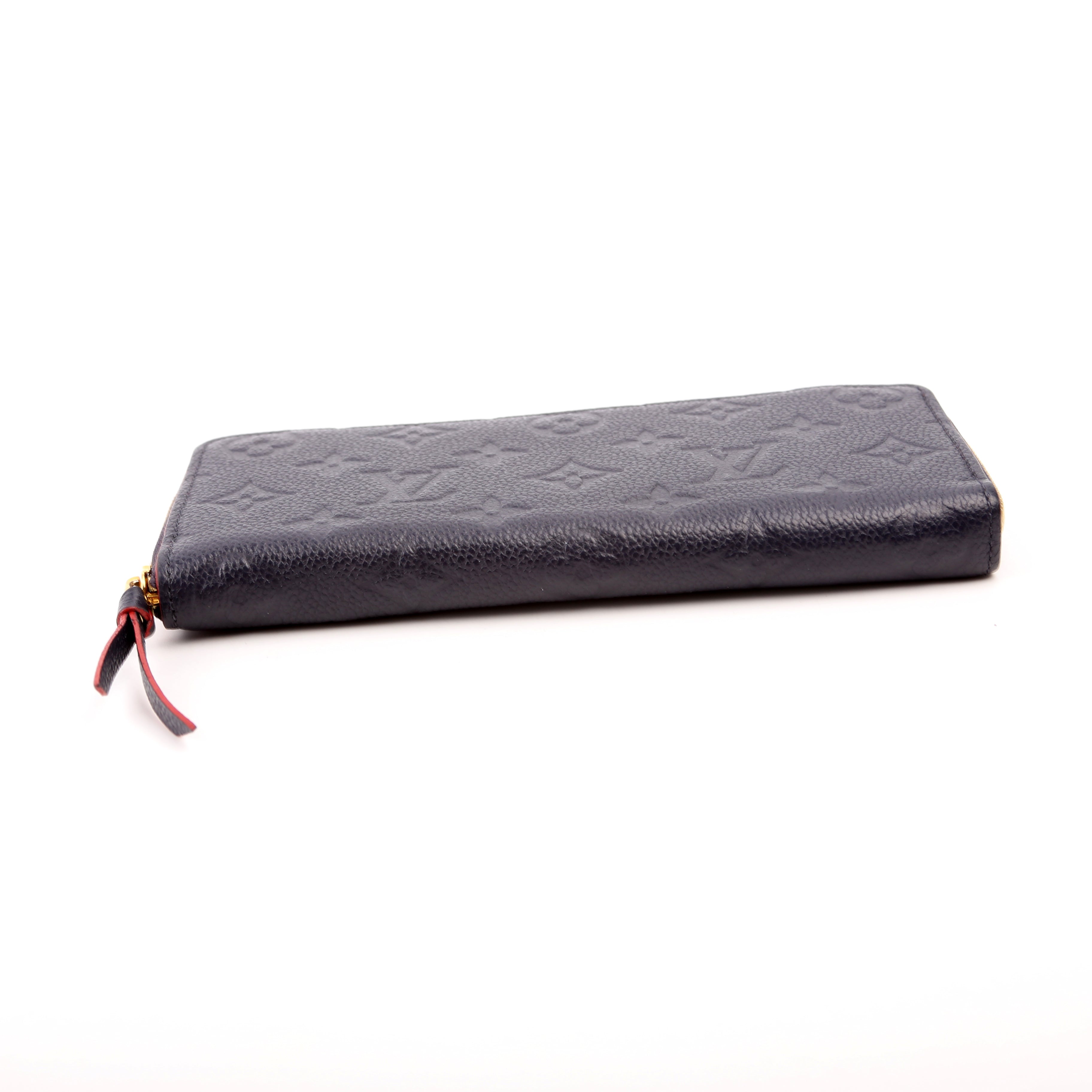 Clemence Wallet Empreinte Blue/Red