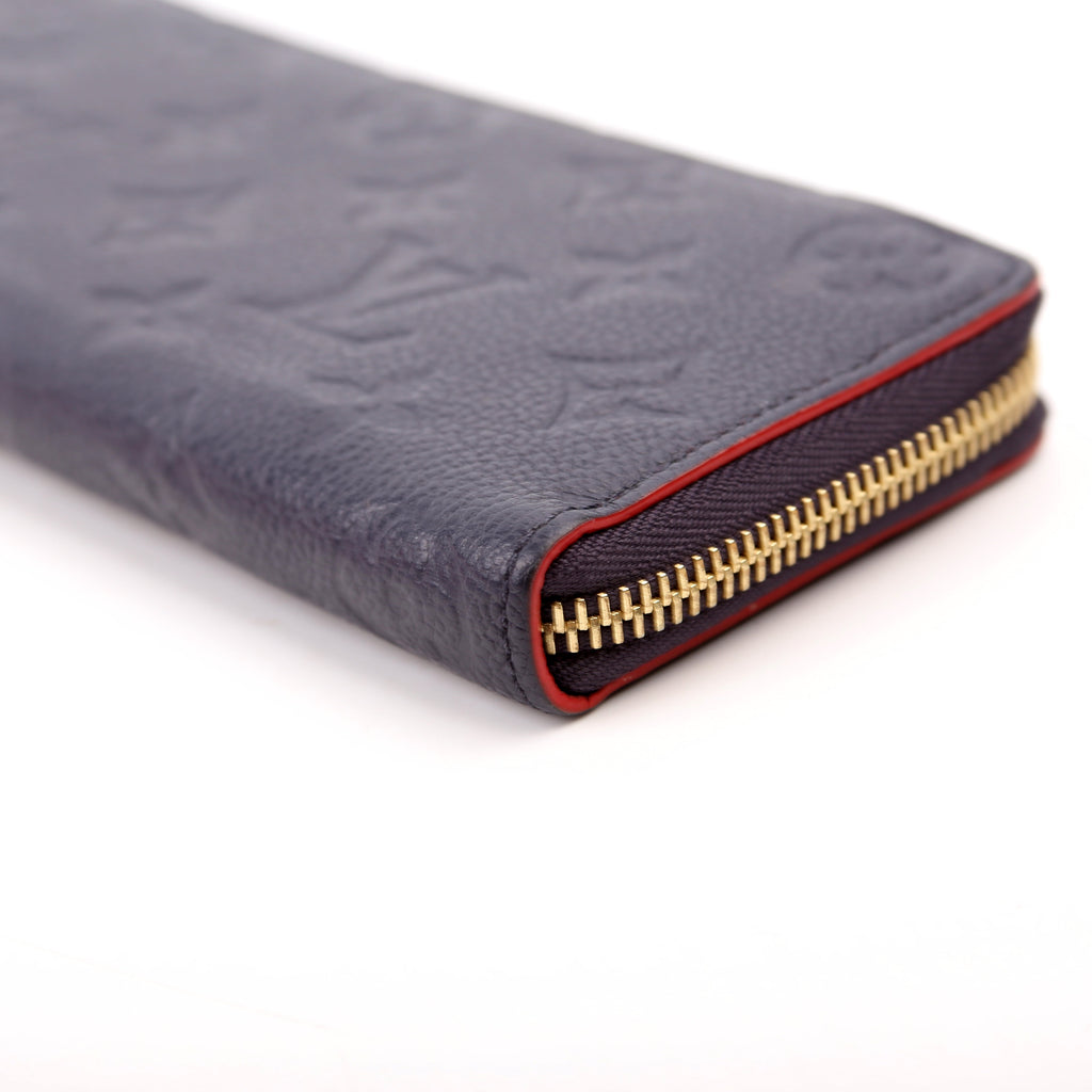 Clemence Wallet Empreinte Blue/Red