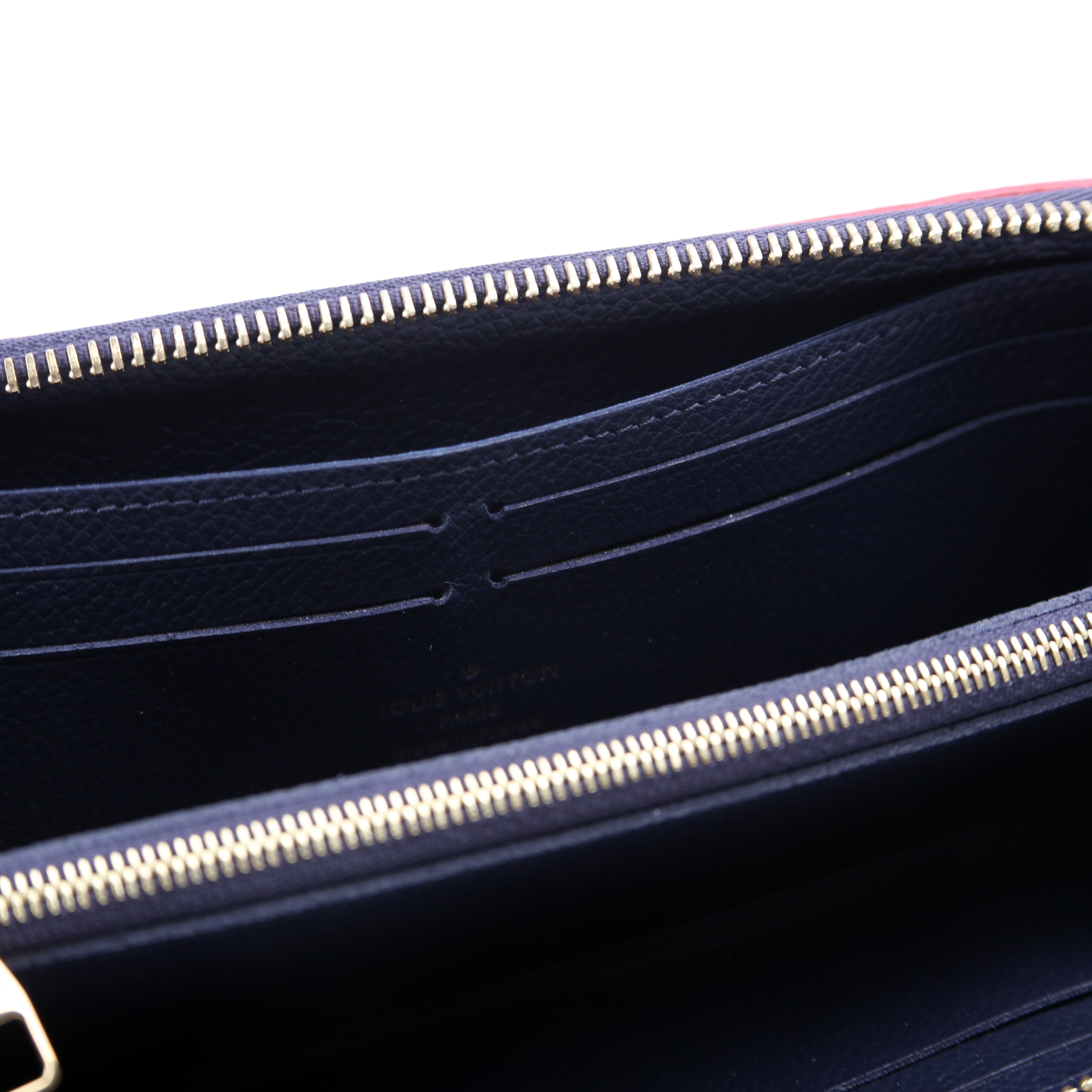 Clemence Wallet Empreinte Blue/Red