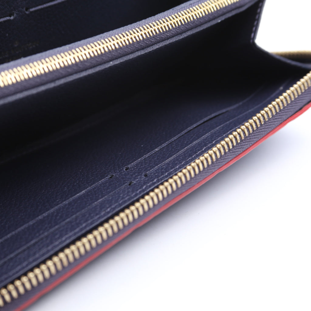 Clemence Wallet Empreinte Blue/Red