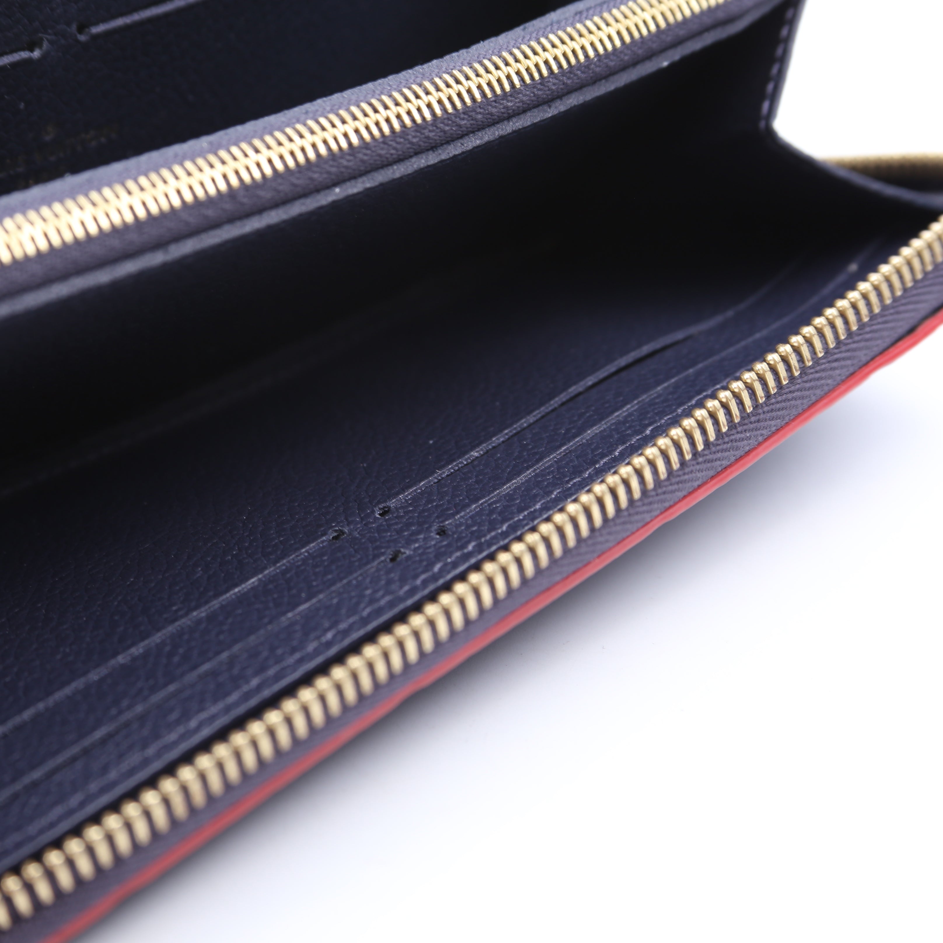 Clemence Wallet Empreinte Blue/Red