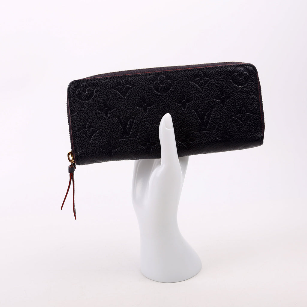 Clemence Wallet Empreinte Blue/Red