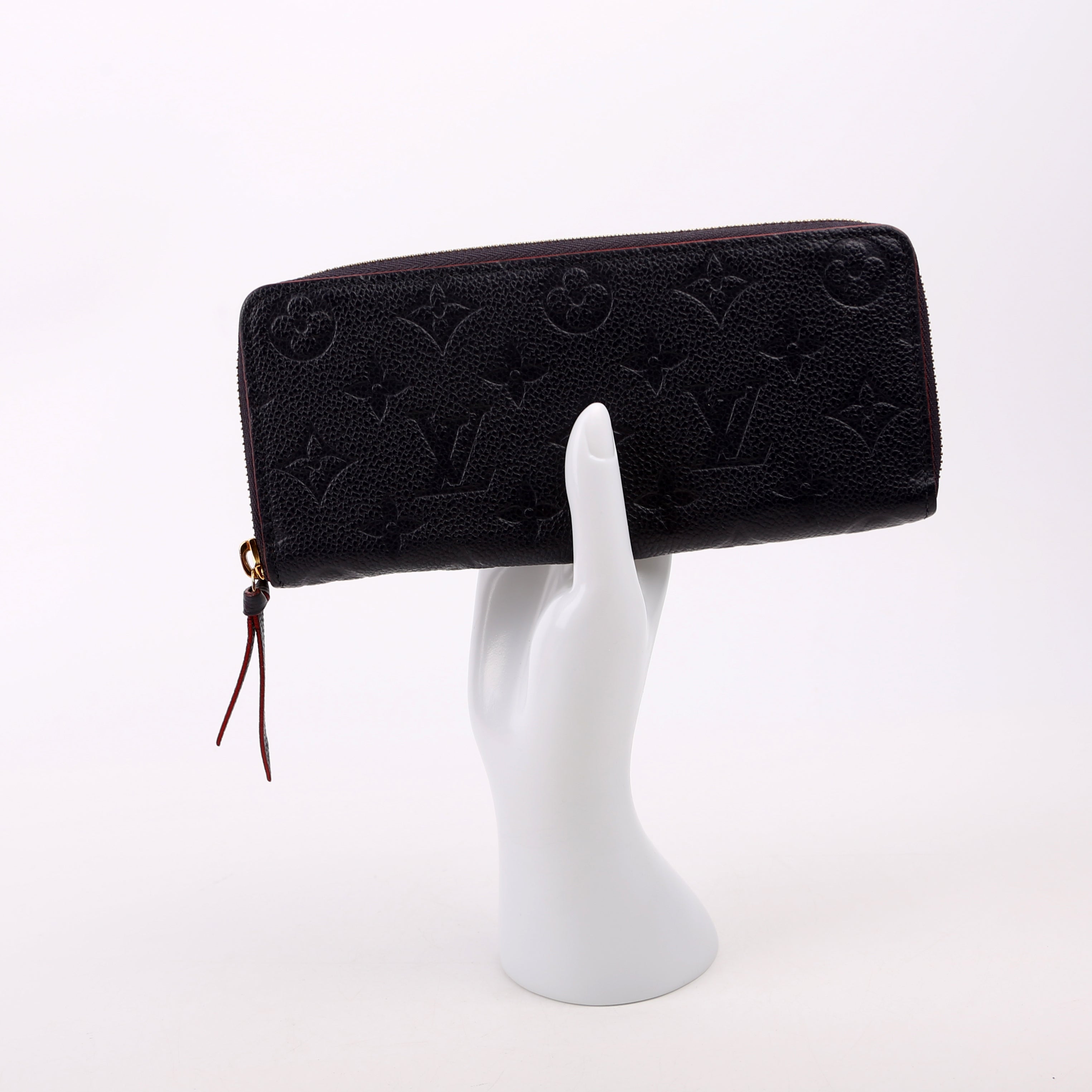 Clemence Wallet Empreinte Blue/Red