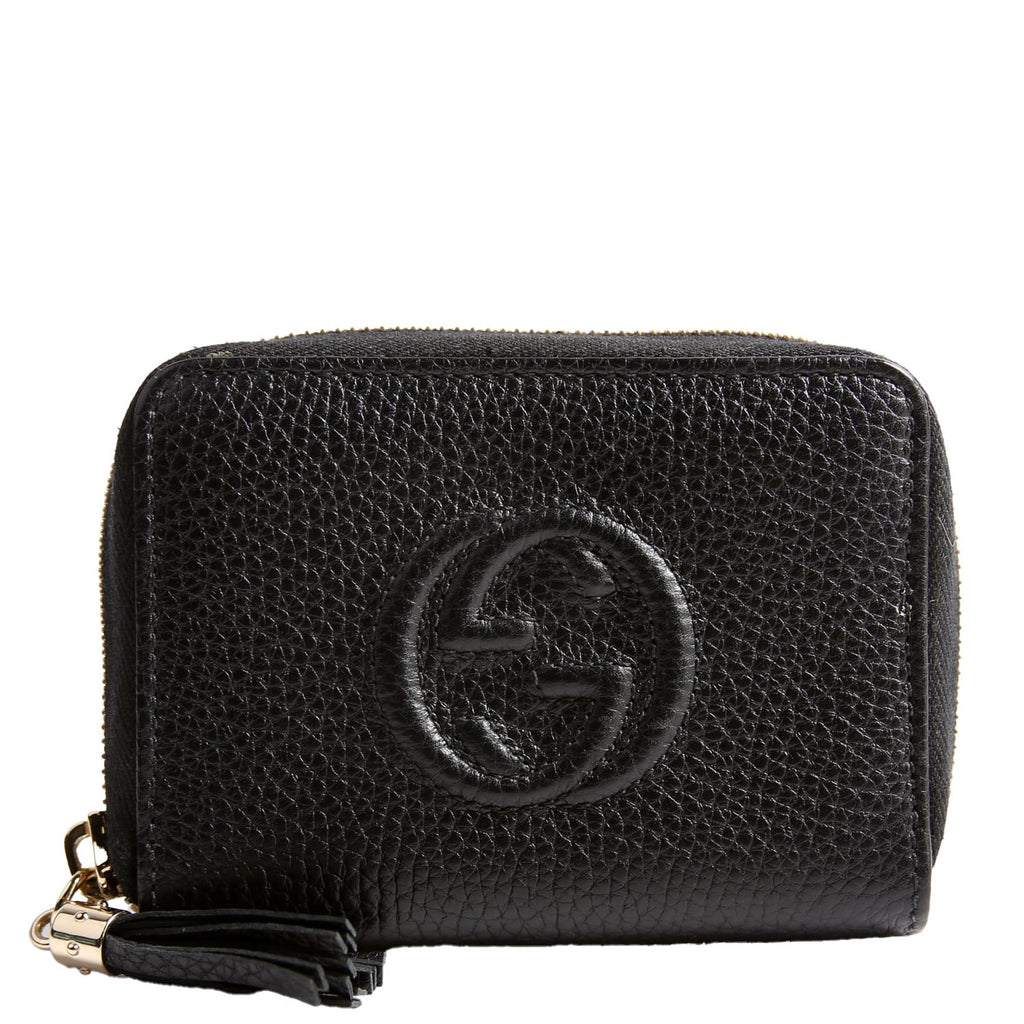 598203 Soho Compact Zip Around Wallet Black