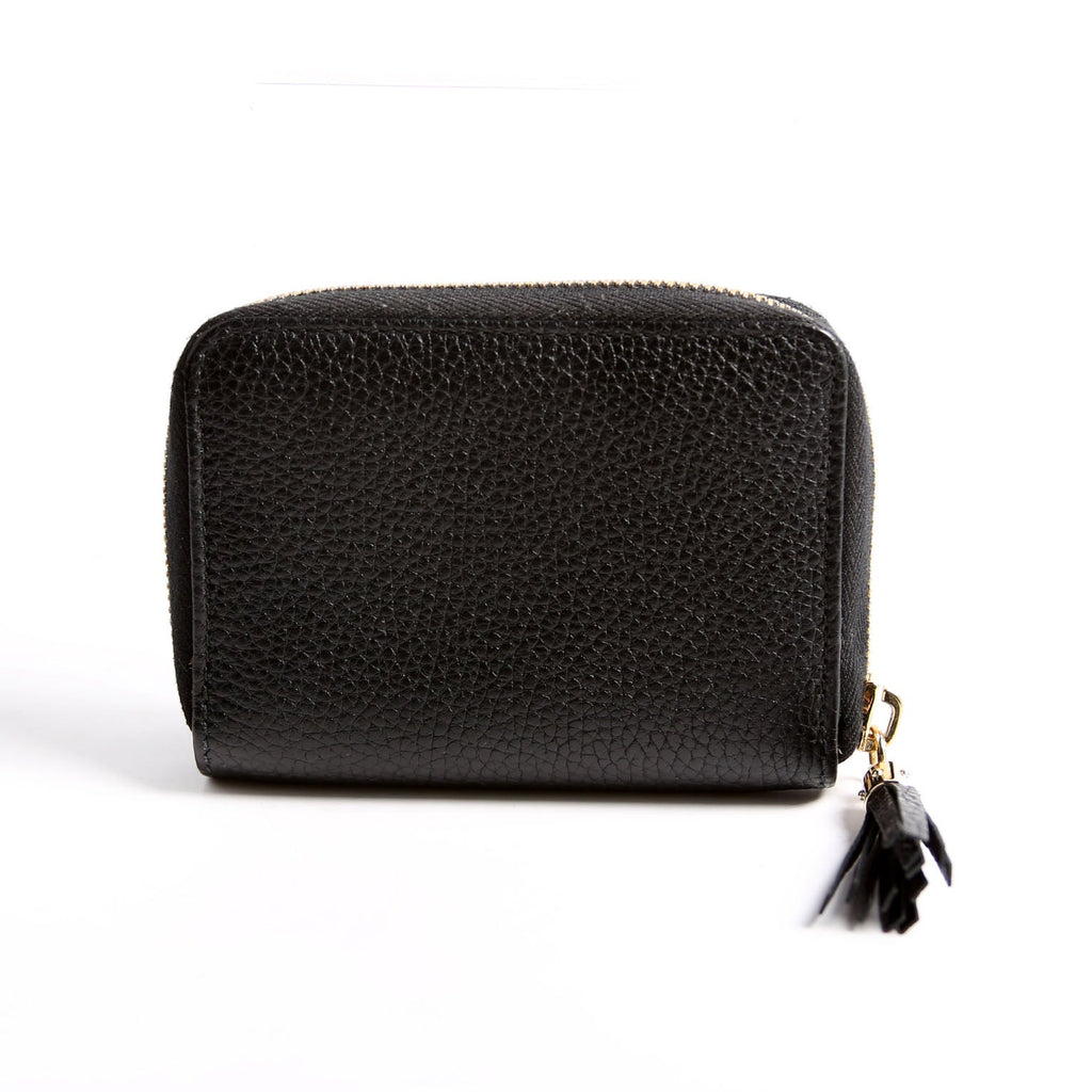 598203 Soho Compact Zip Around Wallet Black
