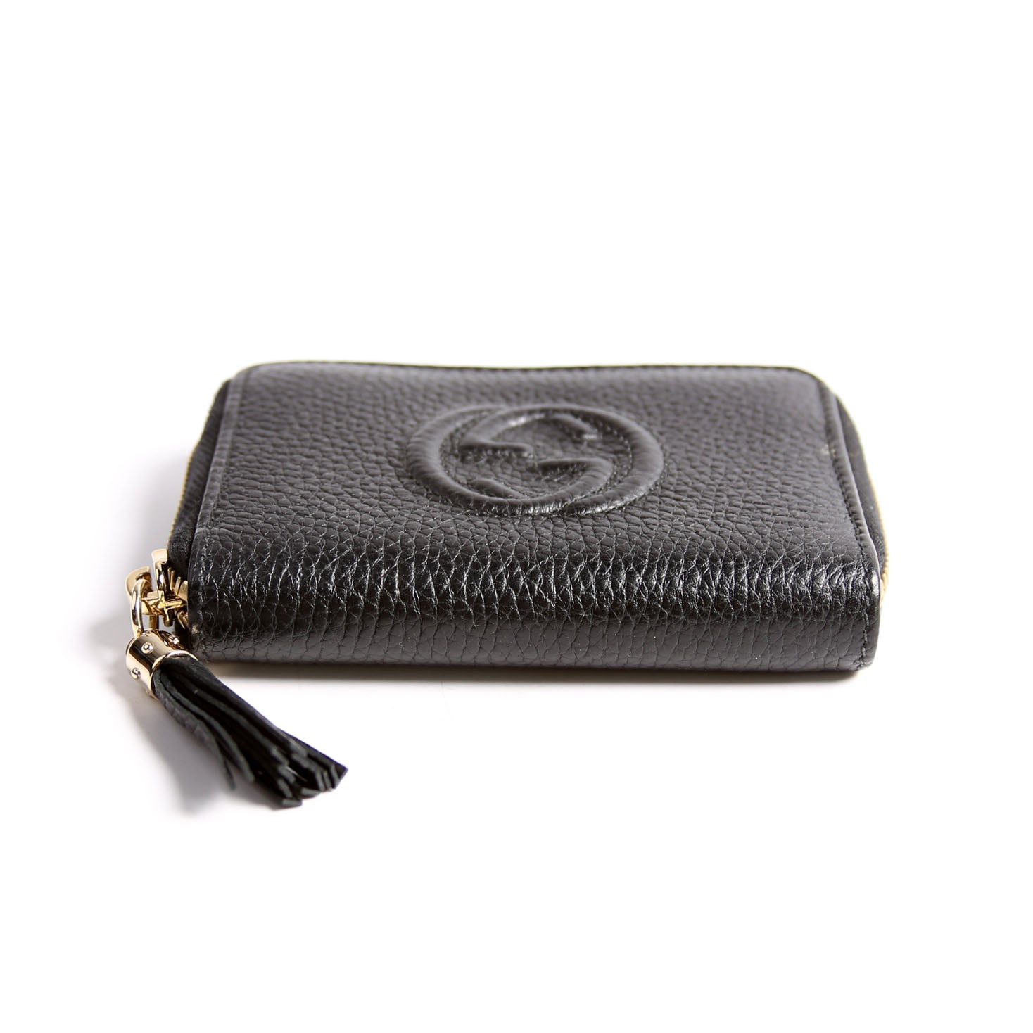 598203 Soho Compact Zip Around Wallet Black