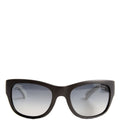 6049 CC Square Polarized Sunglasses Black/White