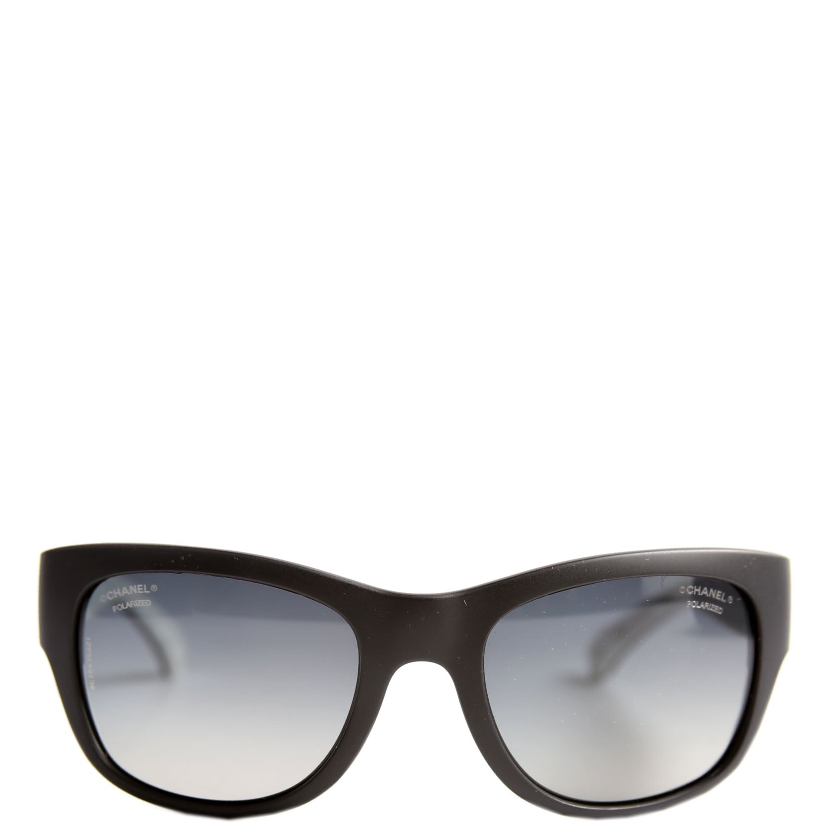 6049 CC Square Polarized Sunglasses Black/White