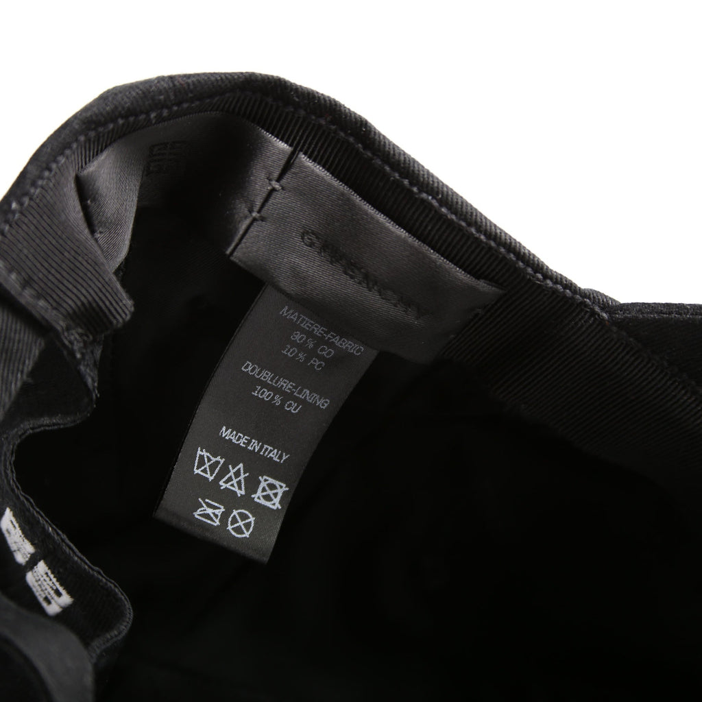 Logo Embroidered Hat Black/White