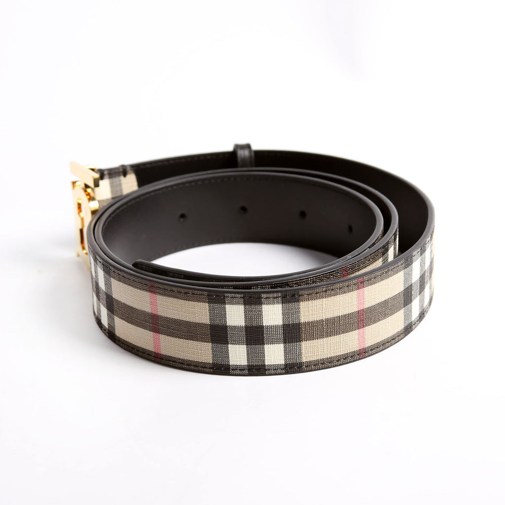 TB Nova Check Belt Size Large Brown