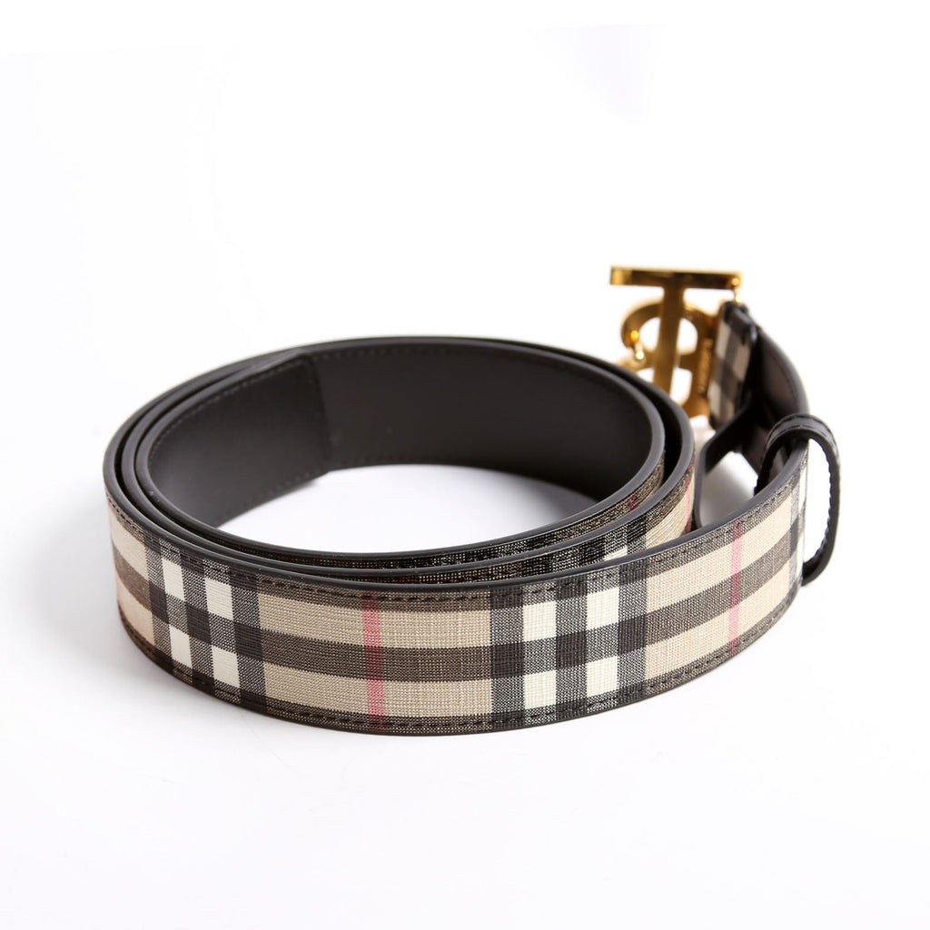 TB Nova Check Belt Size Large Brown