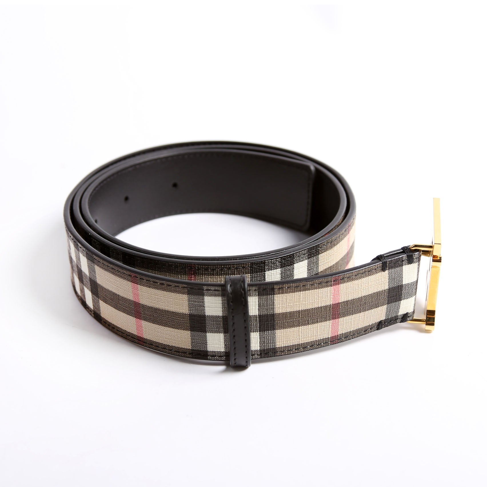 TB Nova Check Belt Size Large Brown