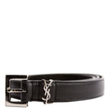 554465 Cassandre Thin Square Belt Size 75 Black