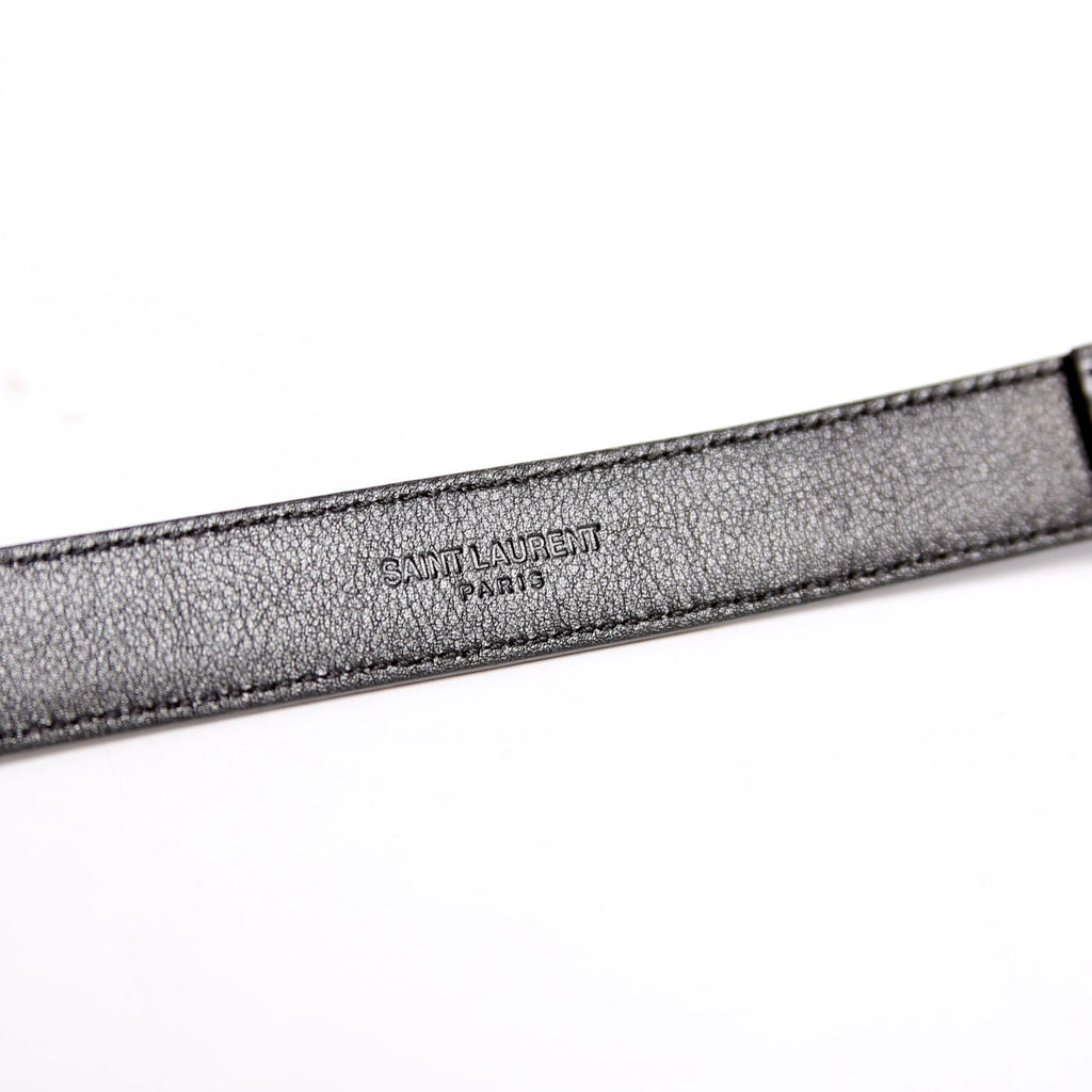 554465 Cassandre Thin Square Belt Size 75 Black