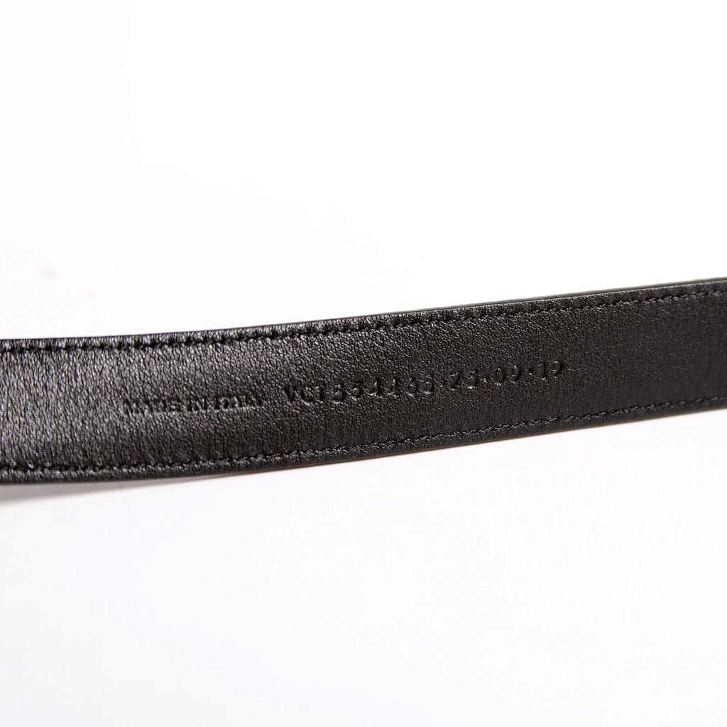 554465 Cassandre Thin Square Belt Size 75 Black