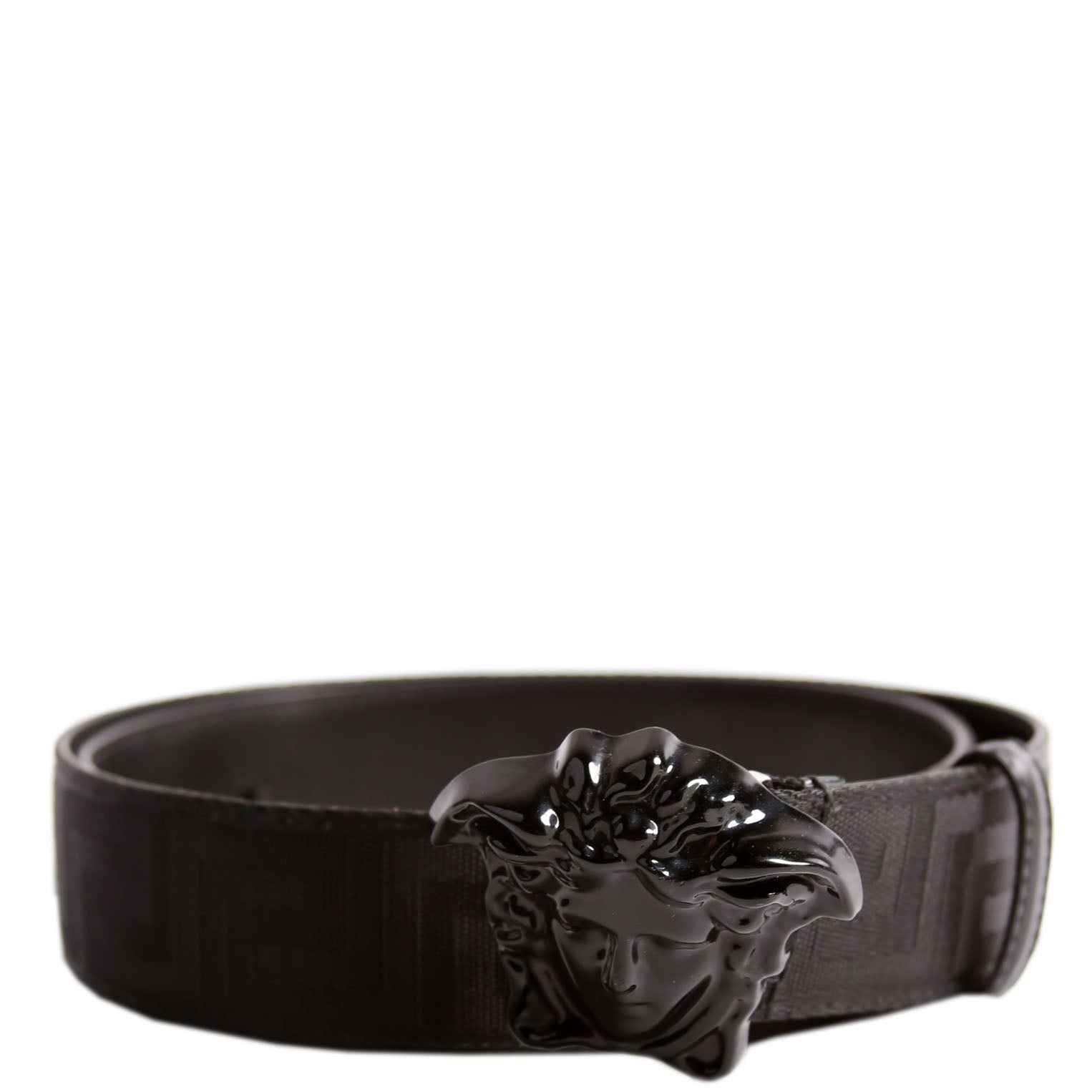 DCU8061 Medusa Head Greca Canvas Belt Size 95/38 Black