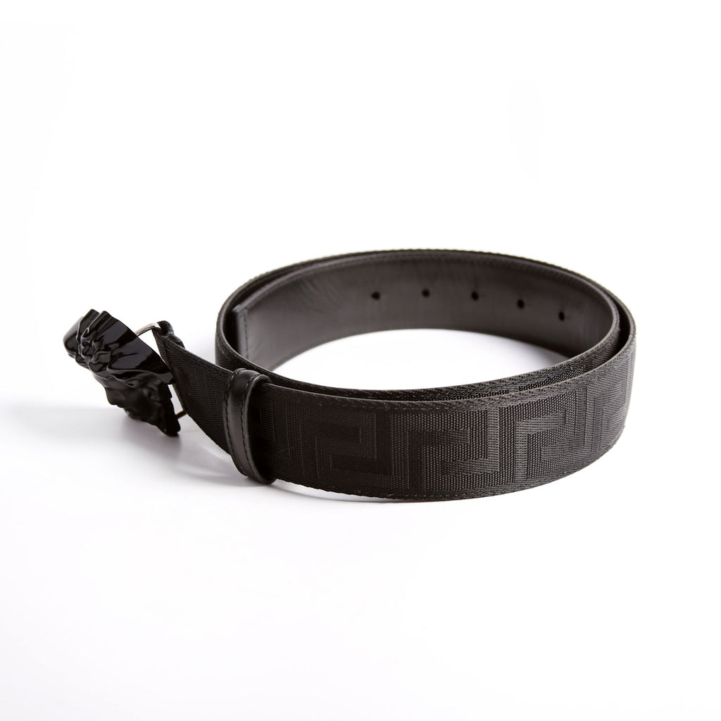 DCU8061 Medusa Head Greca Canvas Belt Size 95/38 Black