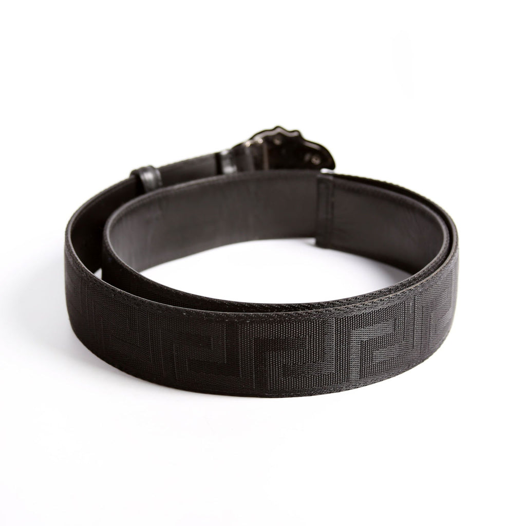 DCU8061 Medusa Head Greca Canvas Belt Size 95/38 Black