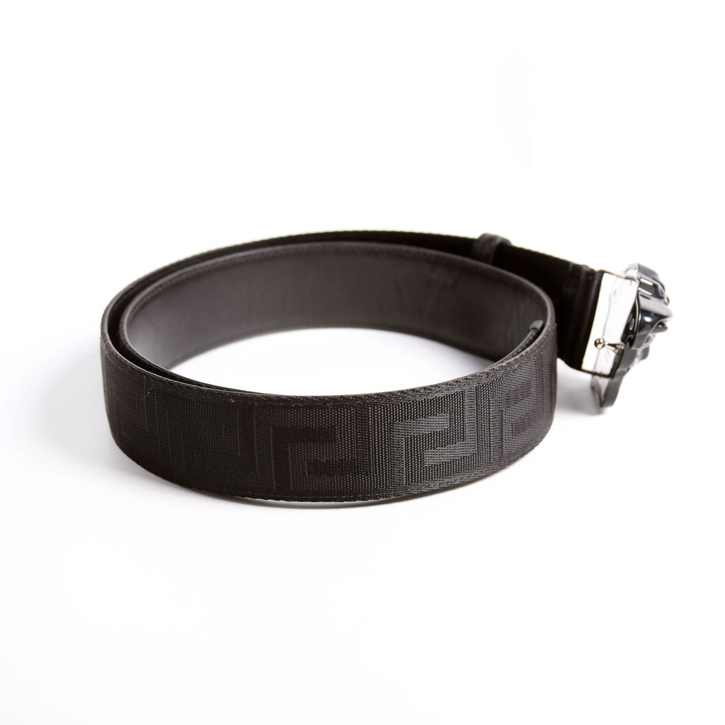 DCU8061 Medusa Head Greca Canvas Belt Size 95/38 Black