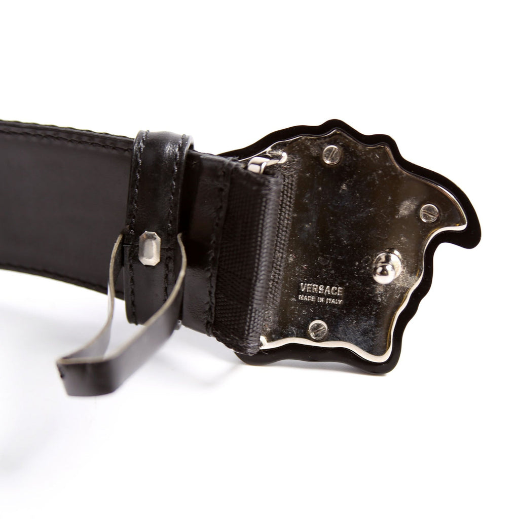 DCU8061 Medusa Head Greca Canvas Belt Size 95/38 Black
