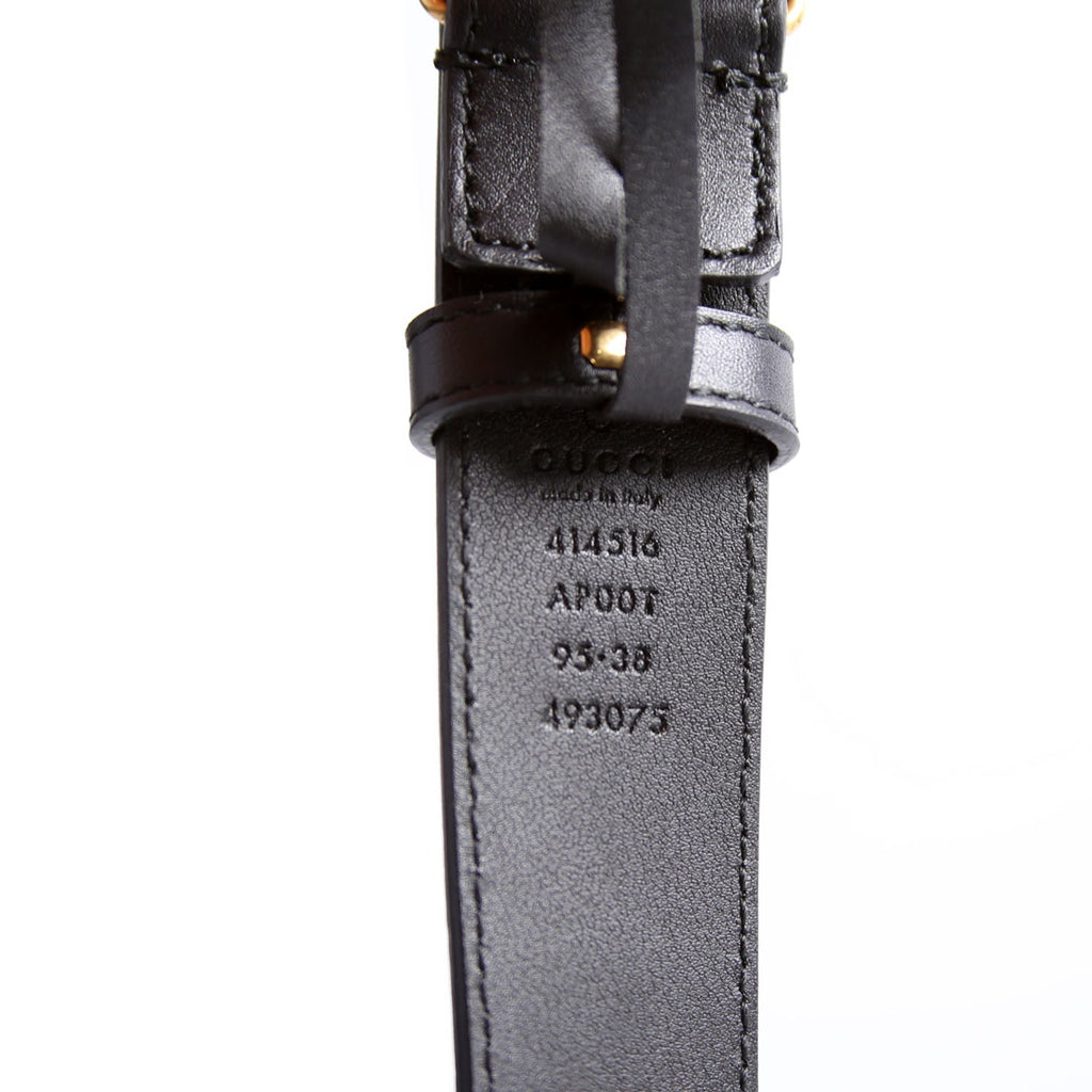 414516 GG Marmont Belt Size 95/38 Black