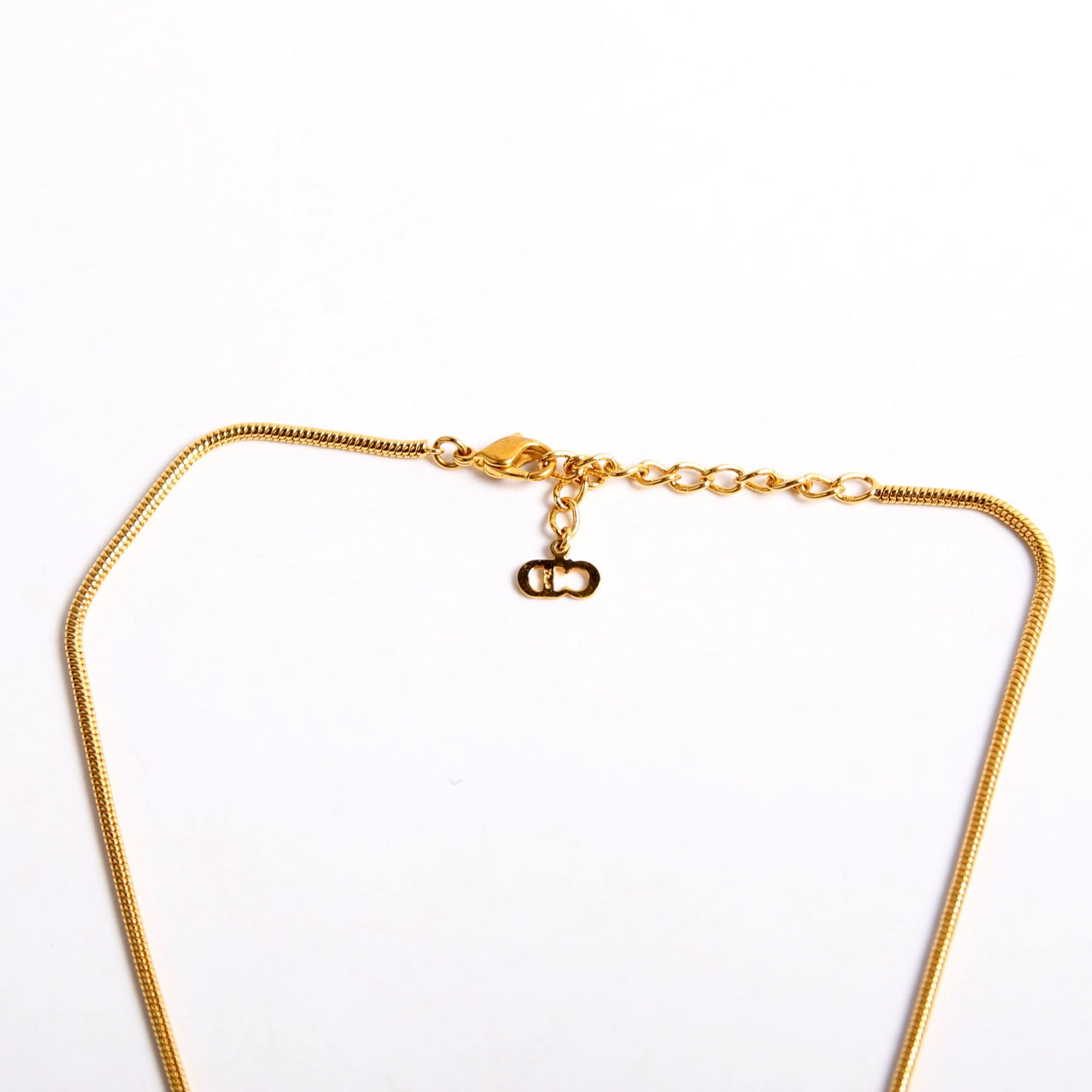 Logo Spellout Vintage Necklace Gold