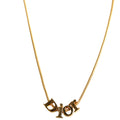 Logo Spellout Vintage Necklace Gold