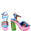 Manola Disco 120MM Platform Size 38 Multicolor