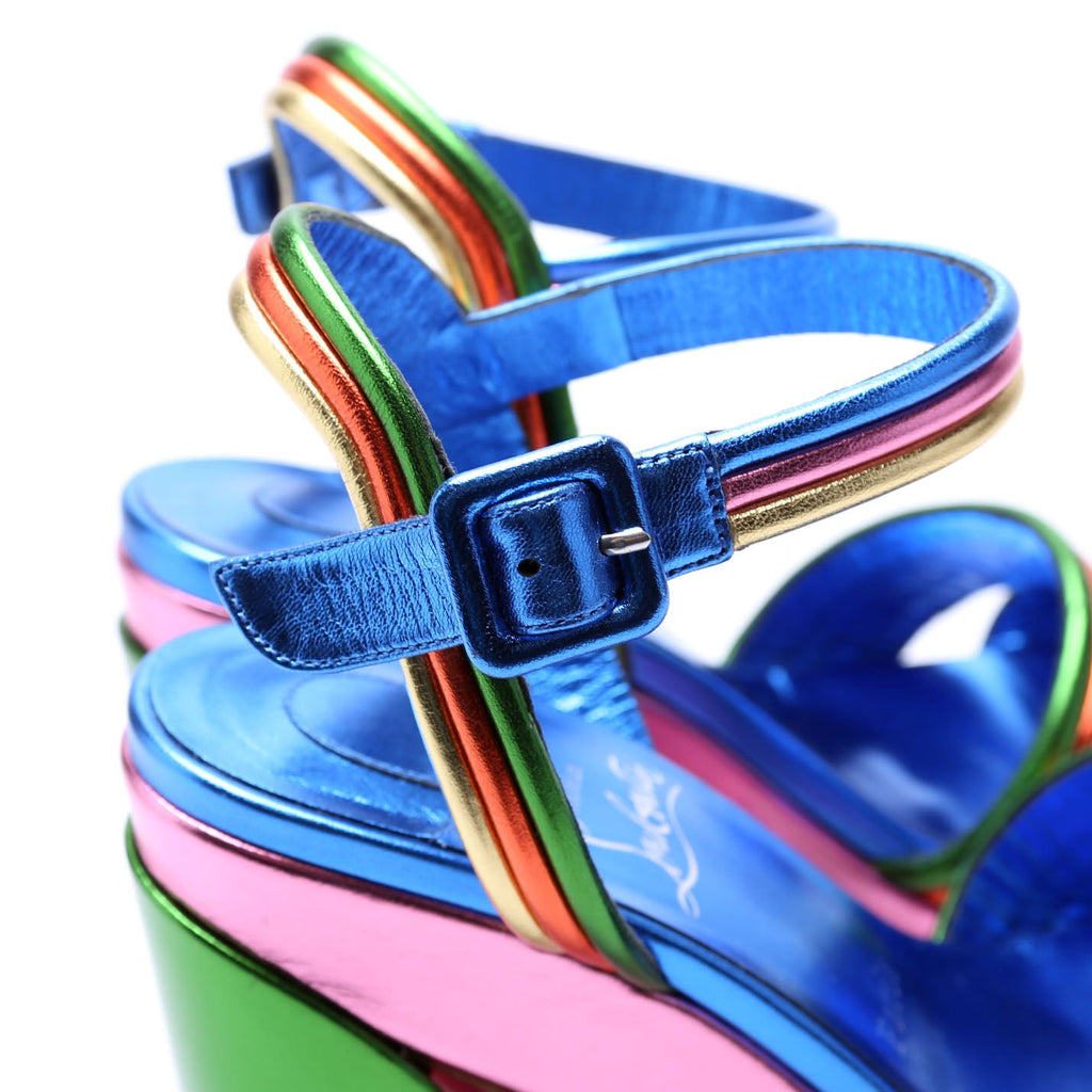 Manola Disco 120MM Platform Size 38 Multicolor