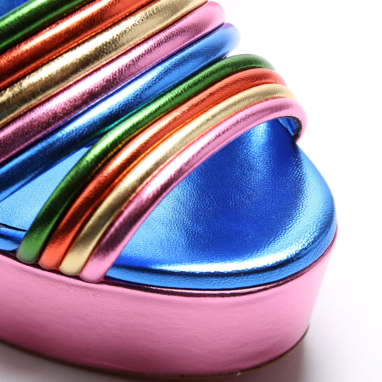 Manola Disco 120MM Platform Size 38 Multicolor
