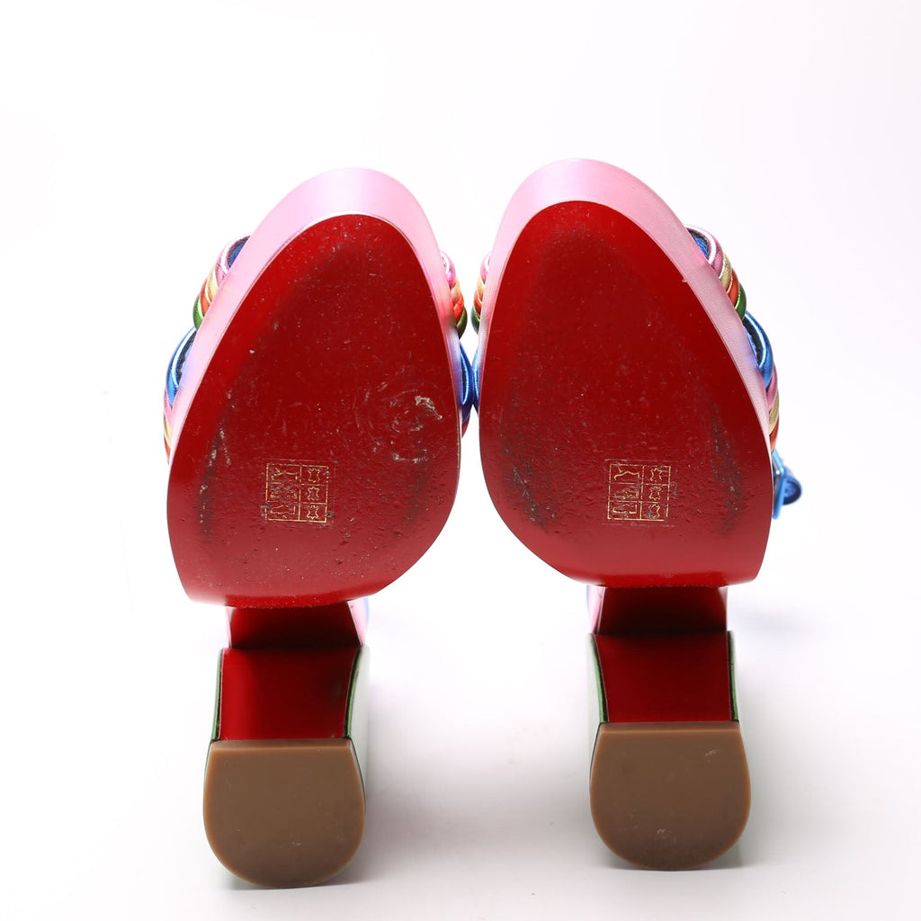 Manola Disco 120MM Platform Size 38 Multicolor