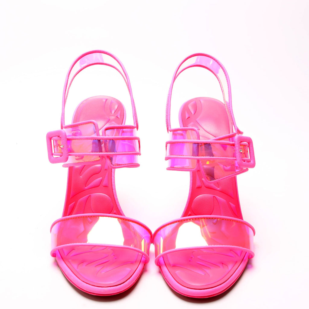Loubi Duniss 100MM Slingback Size 38 Pink