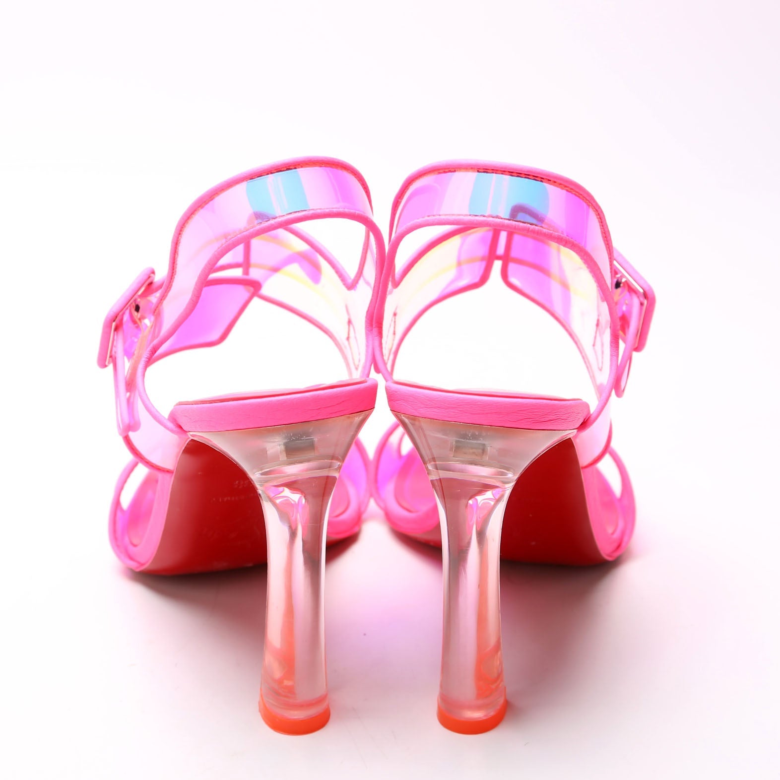 Loubi Duniss 100MM Slingback Size 38 Pink