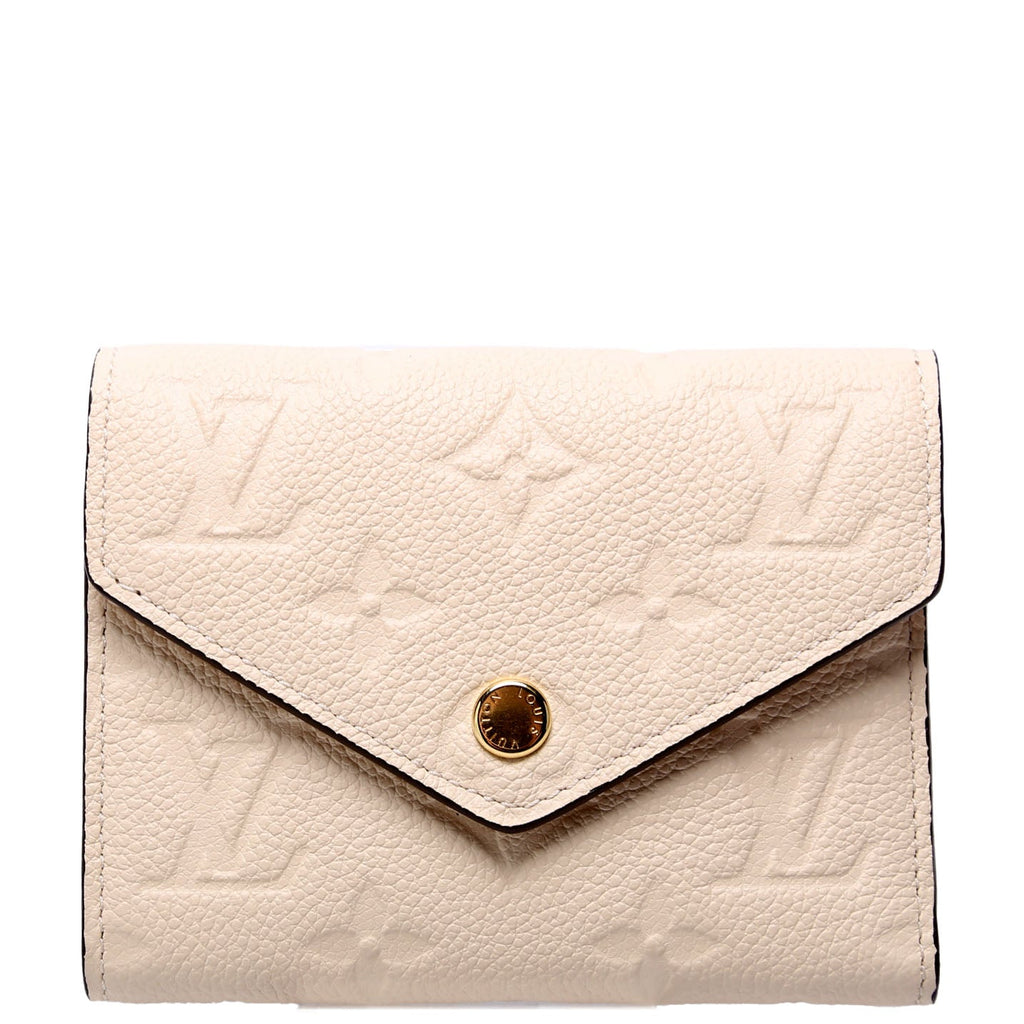 Victorine Wallet Empreinte White