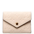 Victorine Wallet Empreinte White