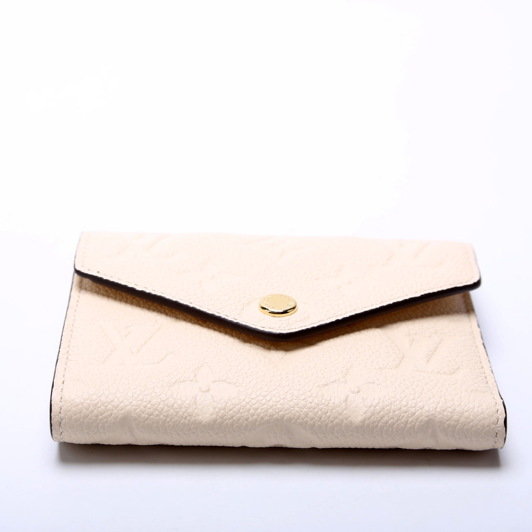 Victorine Wallet Empreinte White