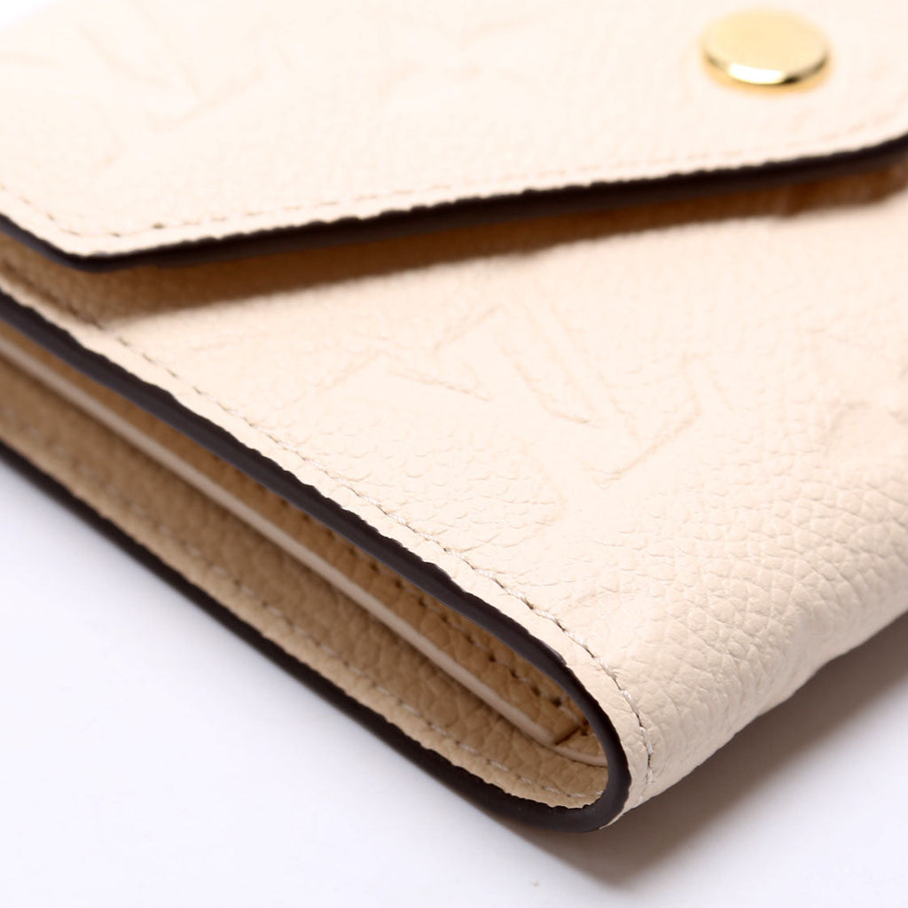 Victorine Wallet Empreinte White