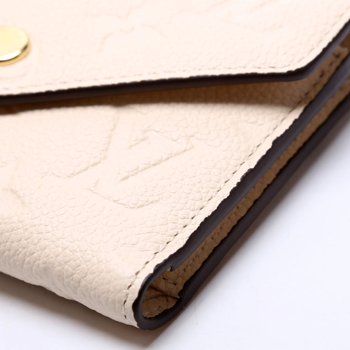 Victorine Wallet Empreinte White